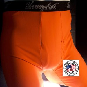 SwampButt Underwear is orange for fall.