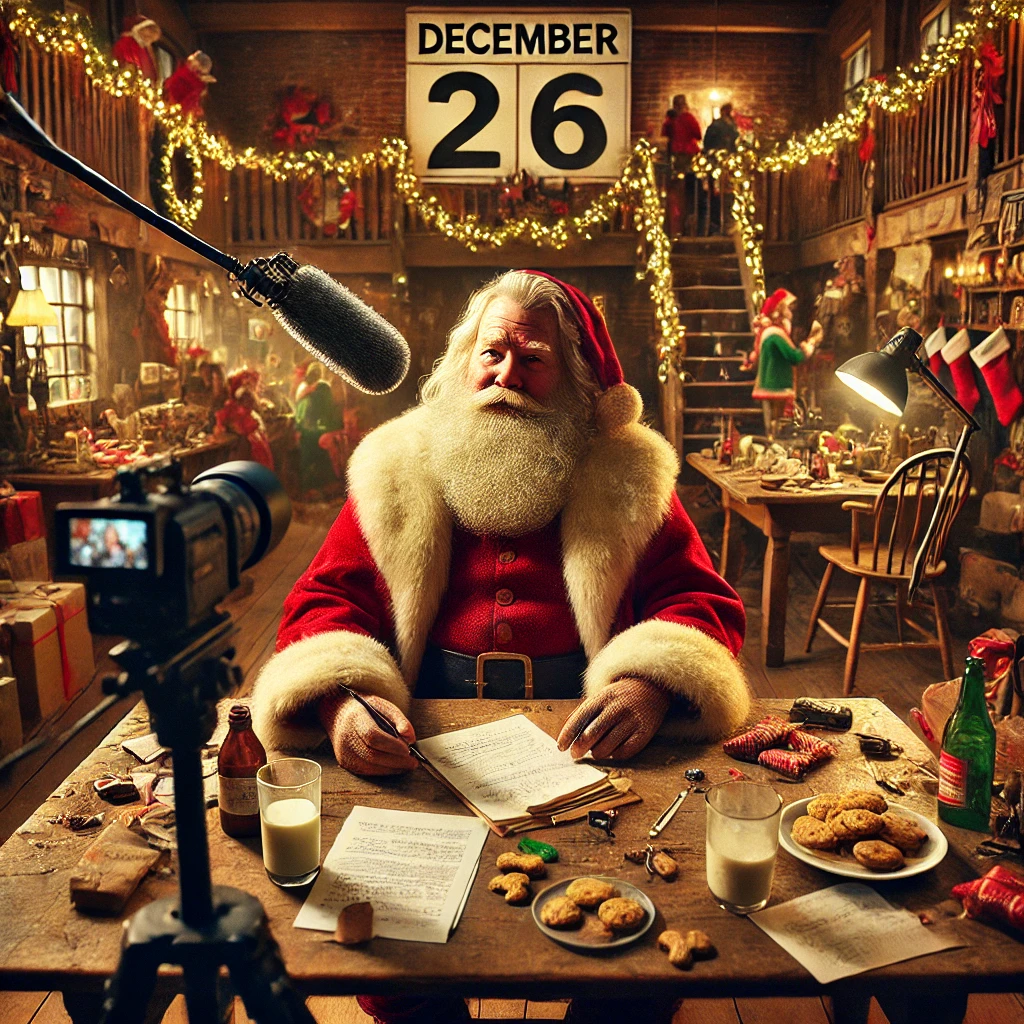 Santa Claus message about swamp ass in the new year.