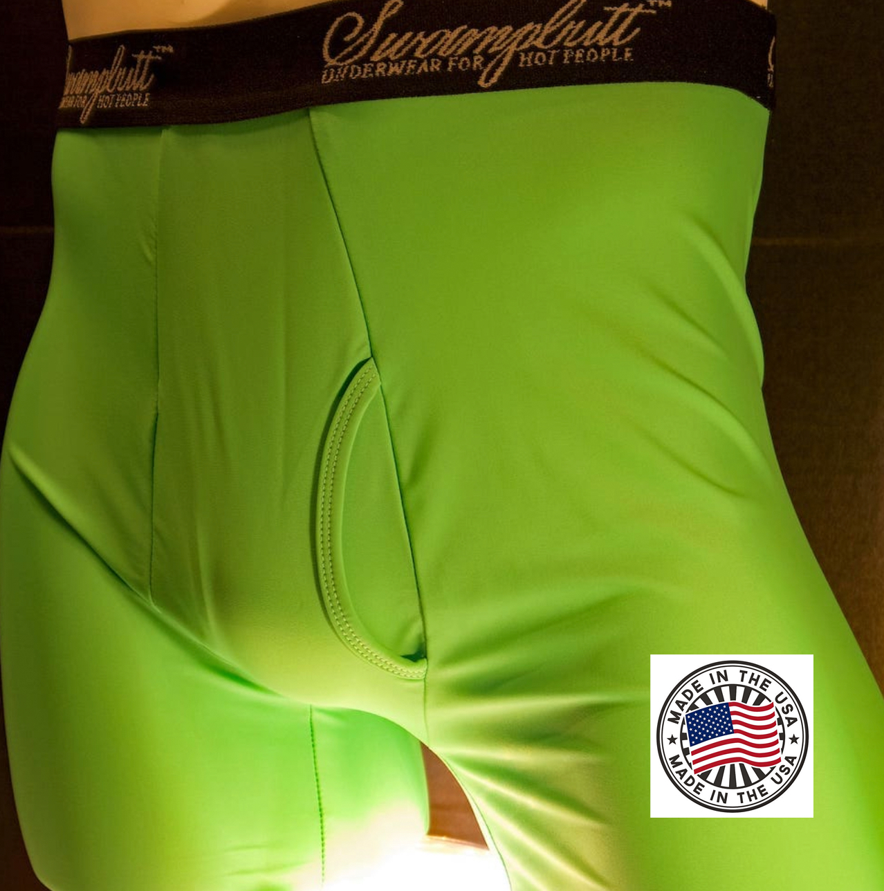 New Green Deal Lime Green SwampButt Underwear Made in the USA