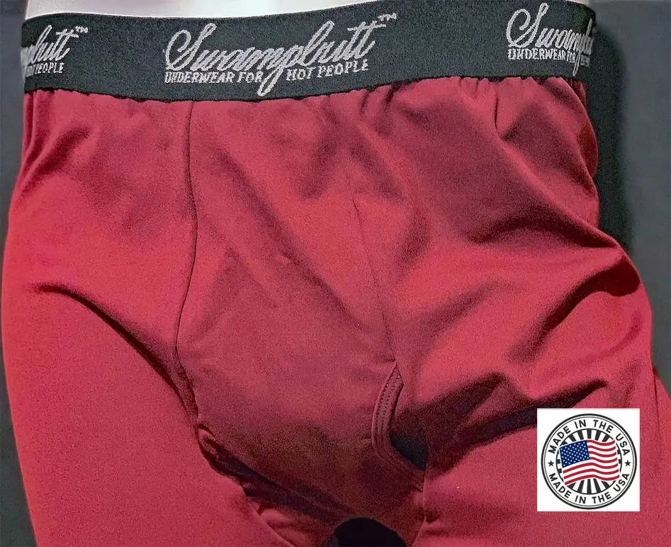 SwampButt Maroon Underwear Made in the USA