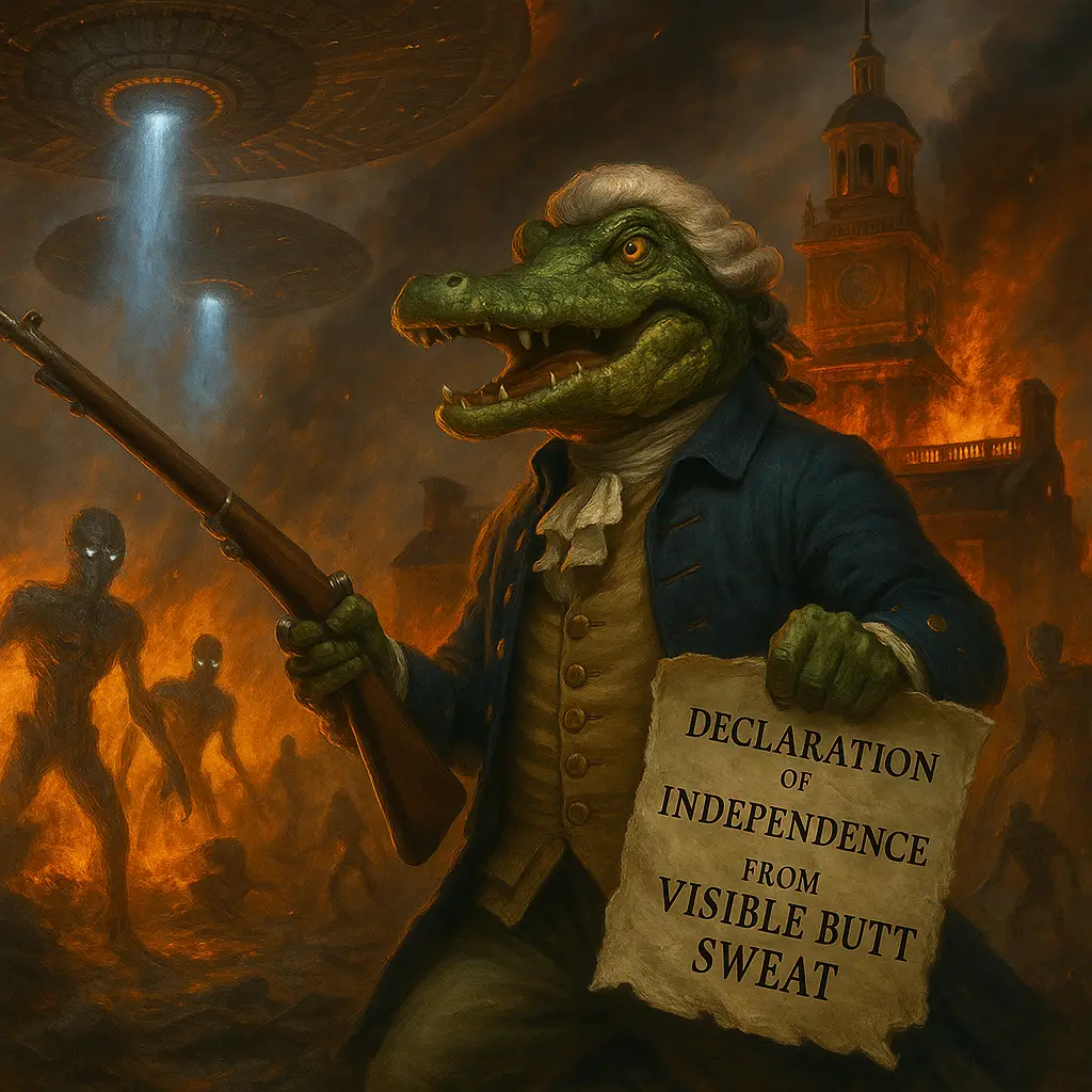 On Friday July 4 2025 we celebrate SwampButt Underwear and freedom