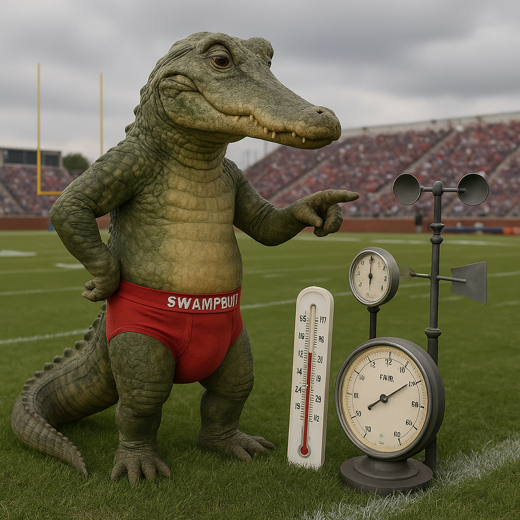 SwampButt Underwear ‘Scale of Sultry’ and Team Advantages for College Football Games Week Four.